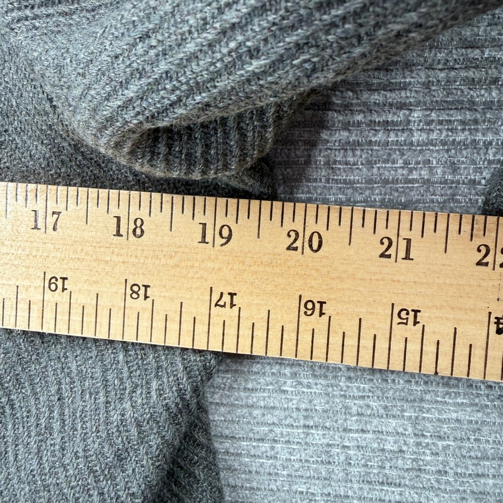 Vintage Paul Frank Pea Coat Women XL Gray Wool Blend Polka Dot Lining Y2K - Picture 3 of 12